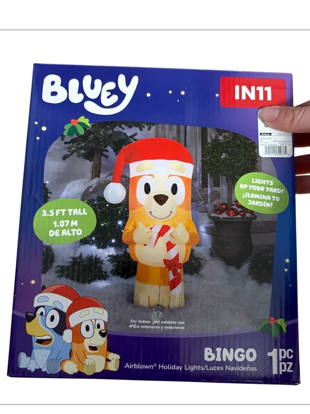 Bluey Bingo Inflatable Holiday Decoration NEW 3.5 ft Christmas Blow Up